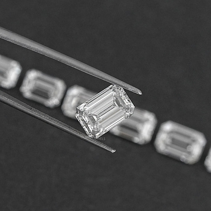 Certified Emerald Cut Lab Grown Diamond Loose
