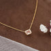 Bezel Set Pink Emerald Solitaire Pendant Necklaces