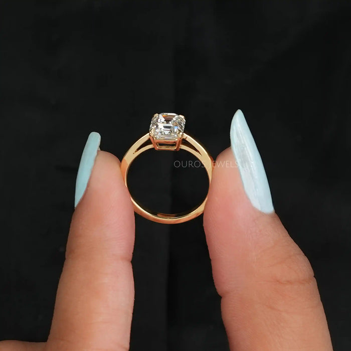 [Cathedral Setting Engagement Ring]-[Ouros Jewels]