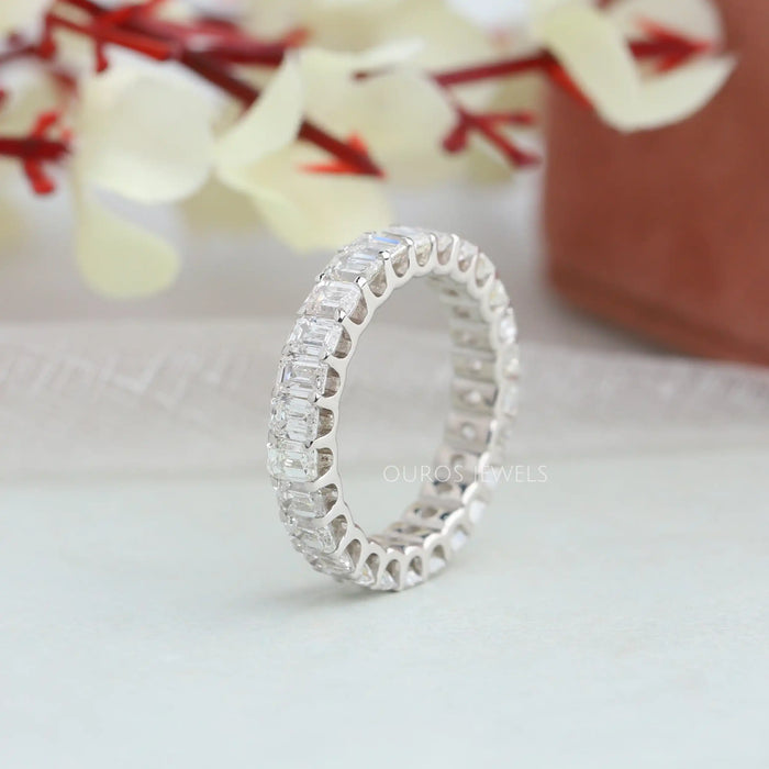 Emerald Cut Diamond Eternity Band Emerald Eternity Ring Ouros