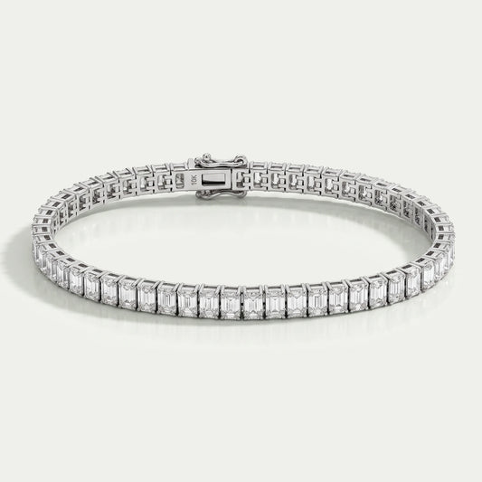 Emerald Lab Grown Diamond Tennis Bracelet
