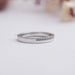 [Side View of Eternity Matte Ring]-[Ouros Jewels]