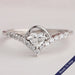 Heart Cut Lab Diamond Curved Ring