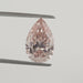Fancy Intense Pink Pear Cut Loose Lab Grown Diamond in a Tweezer 