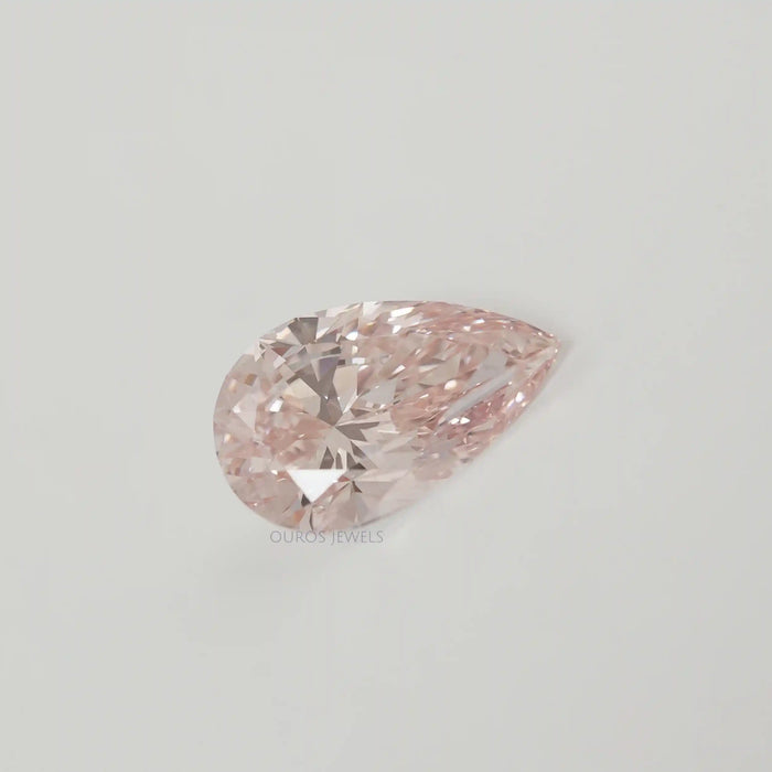 5.10 Carat Pear Cut Fancy Pink Lab Diamond Loose
