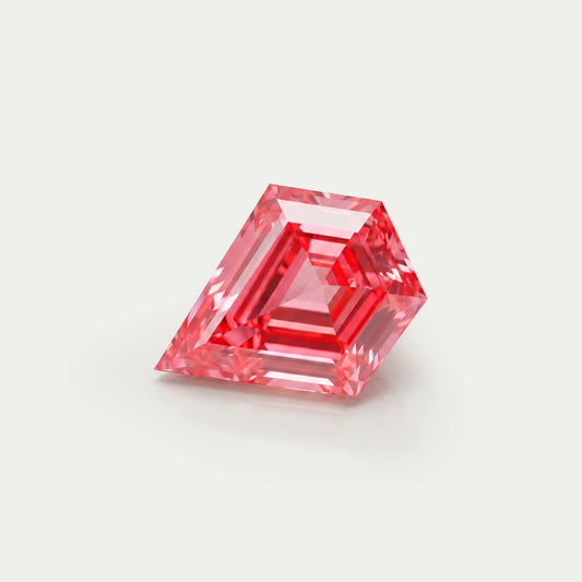 Fancy Pink Kite Cut Lab Diamond