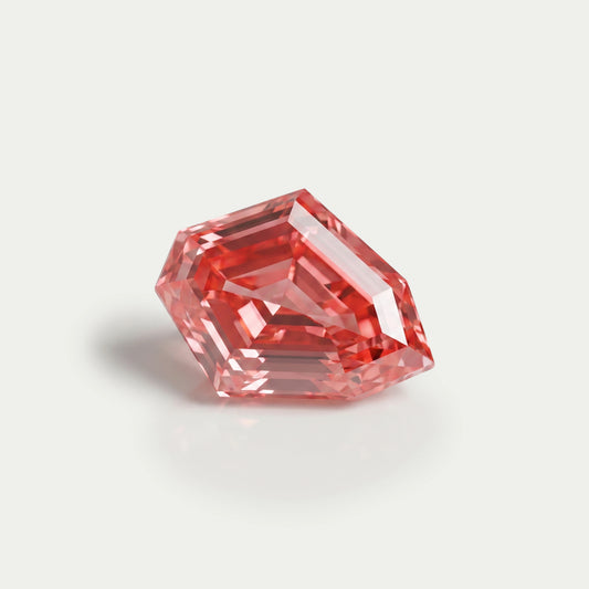 Fancy Pink Shield Cut Lab Grown Diamond