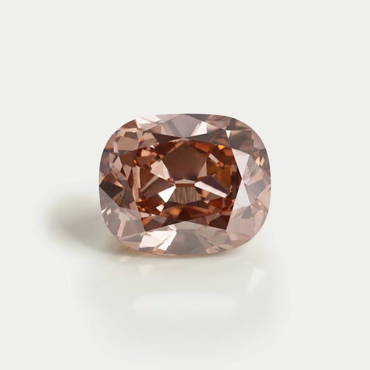 Fancy Pinkish Brown Cushion Cut Lab Diamond Loose