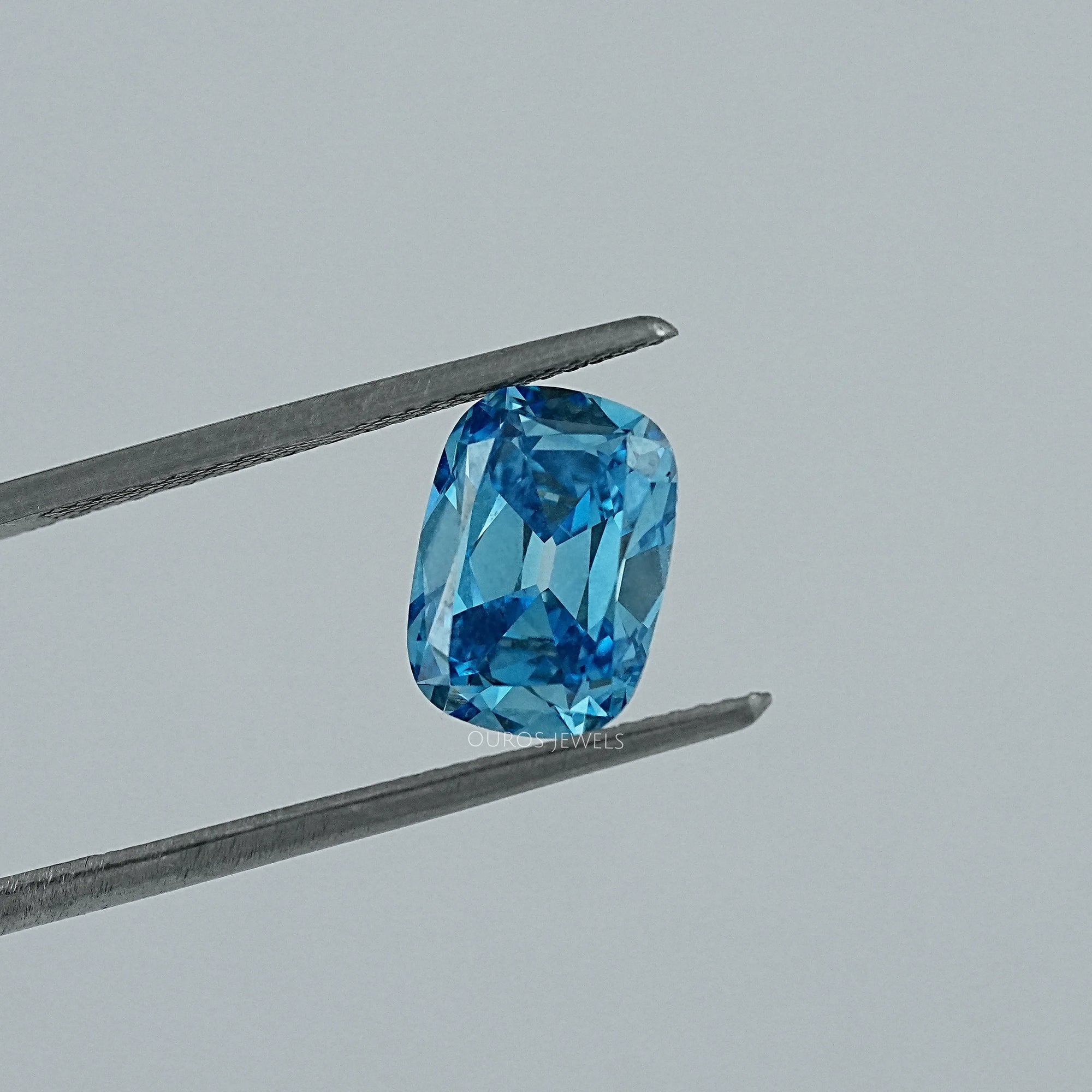 Fancy Vivid Blue Old Mine Cushion Lab Diamond Loose