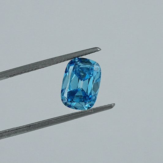 Fancy Vivid Blue Old Mine Cushion Lab Diamond Loose