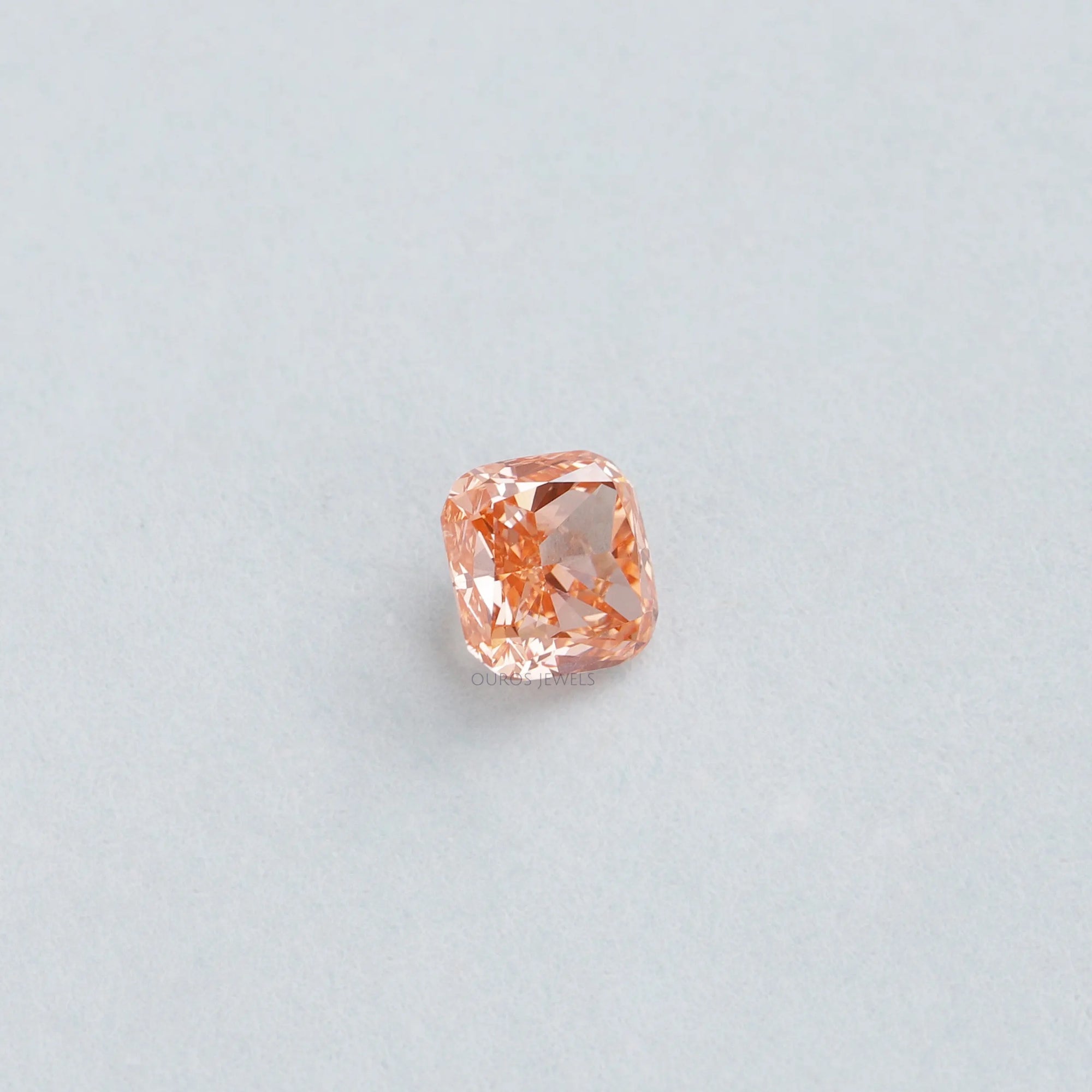 1.35 Carat Vivid Pink Cushion Lab Diamond