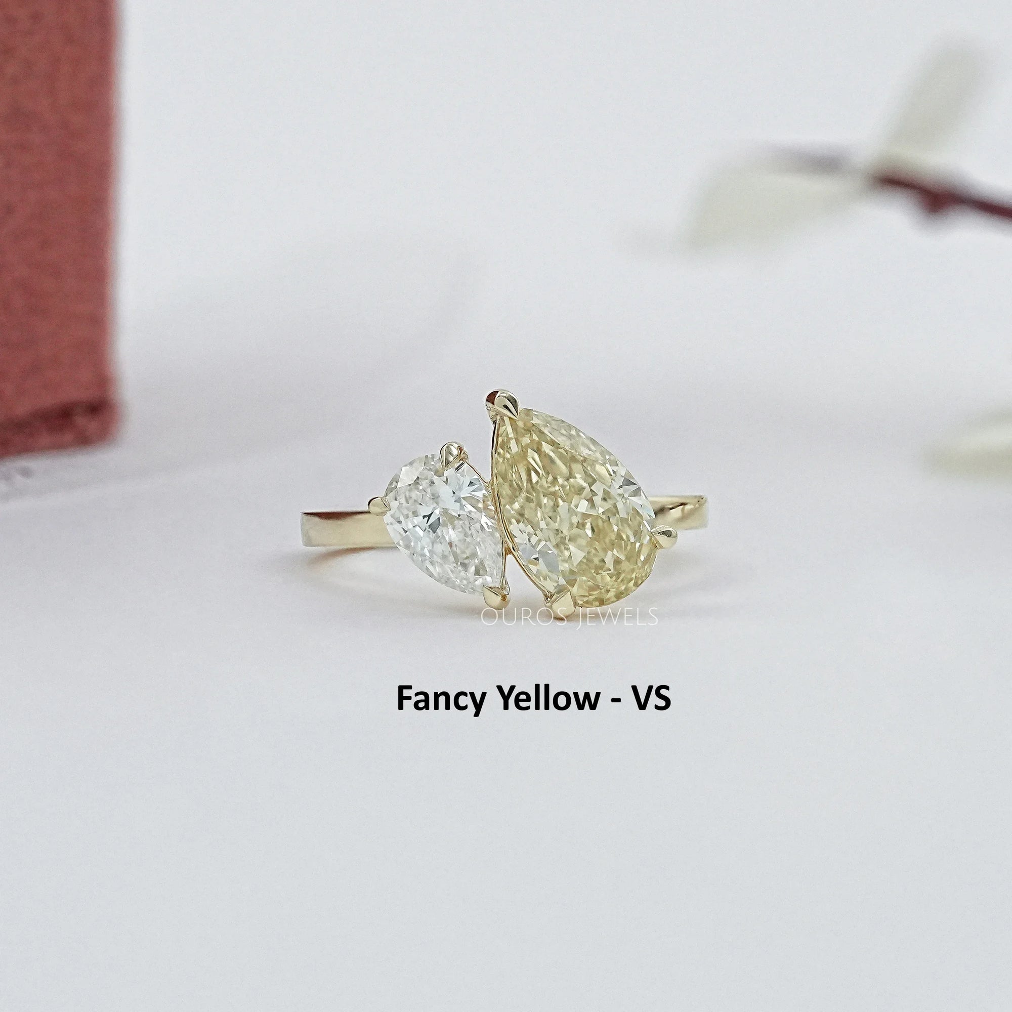 Two Pear Diamond Toi Et Moi Ring
