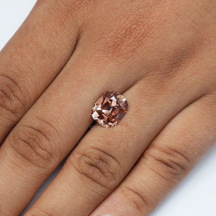 [Pinkish Brown Lab grown Diamond]-[Ouros Jewels]