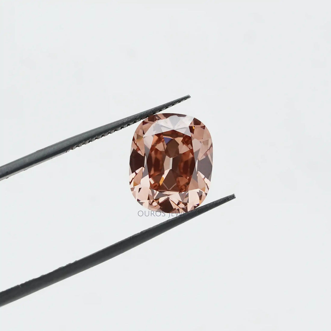 Fancy Pinkish Brown Cushion Cut Lab Diamond Loose