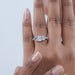 Radiant Lab Diamond Five Stone Engagement Ring Rings