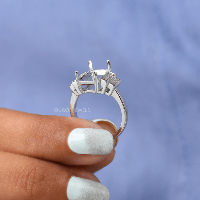 Semi mounts for sales princess cut stones