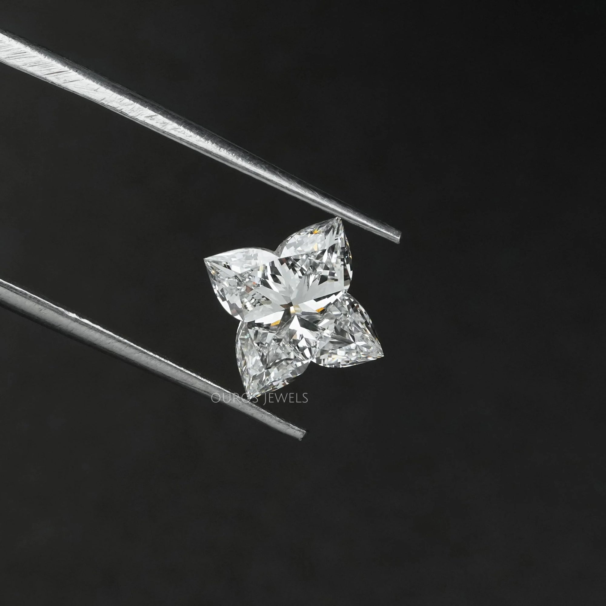 Antique Lily Cut Lab Grown Loose Diamond Loose