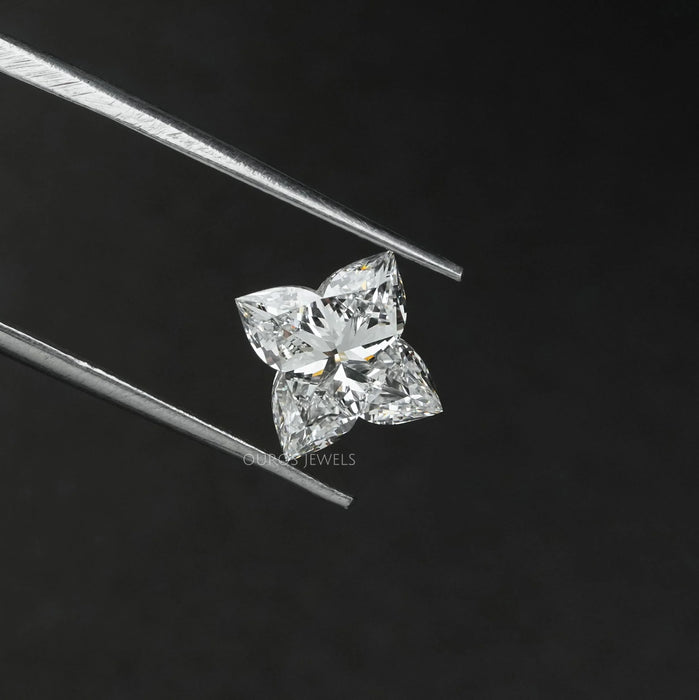 Antique Lily Cut Lab Grown Loose Diamond Loose