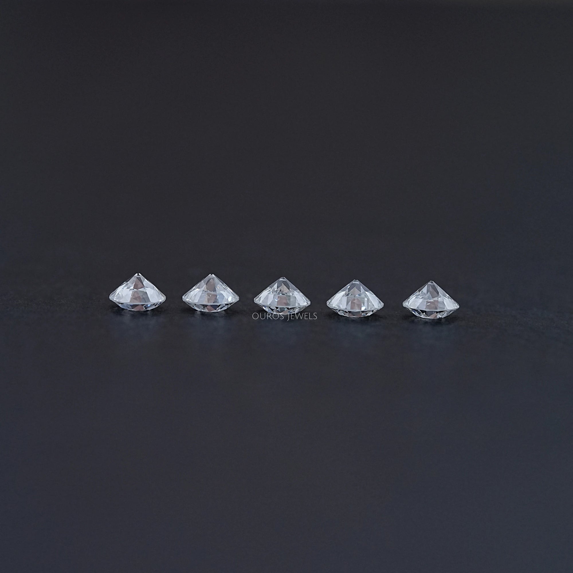 Old European Round Cut Flower Pattern Diamond Loose