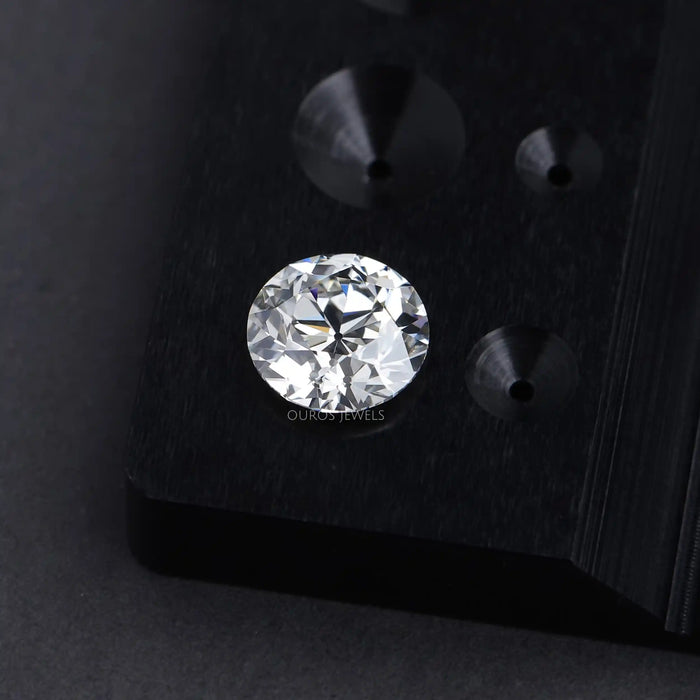 Flower Pattern Old European Round Cut  Lab Grown Diamond