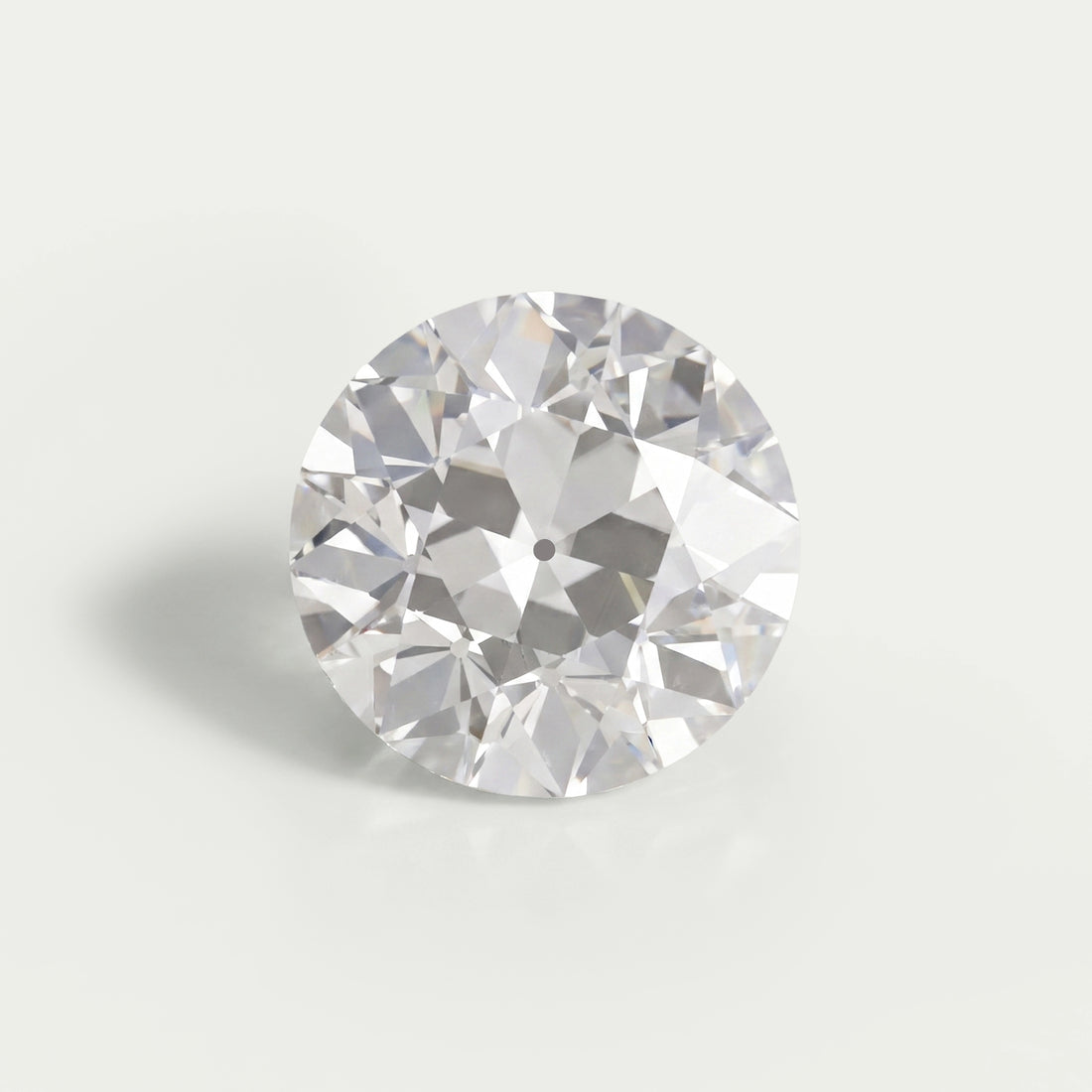 Flower Pattern Old European Round Cut Diamond Loose