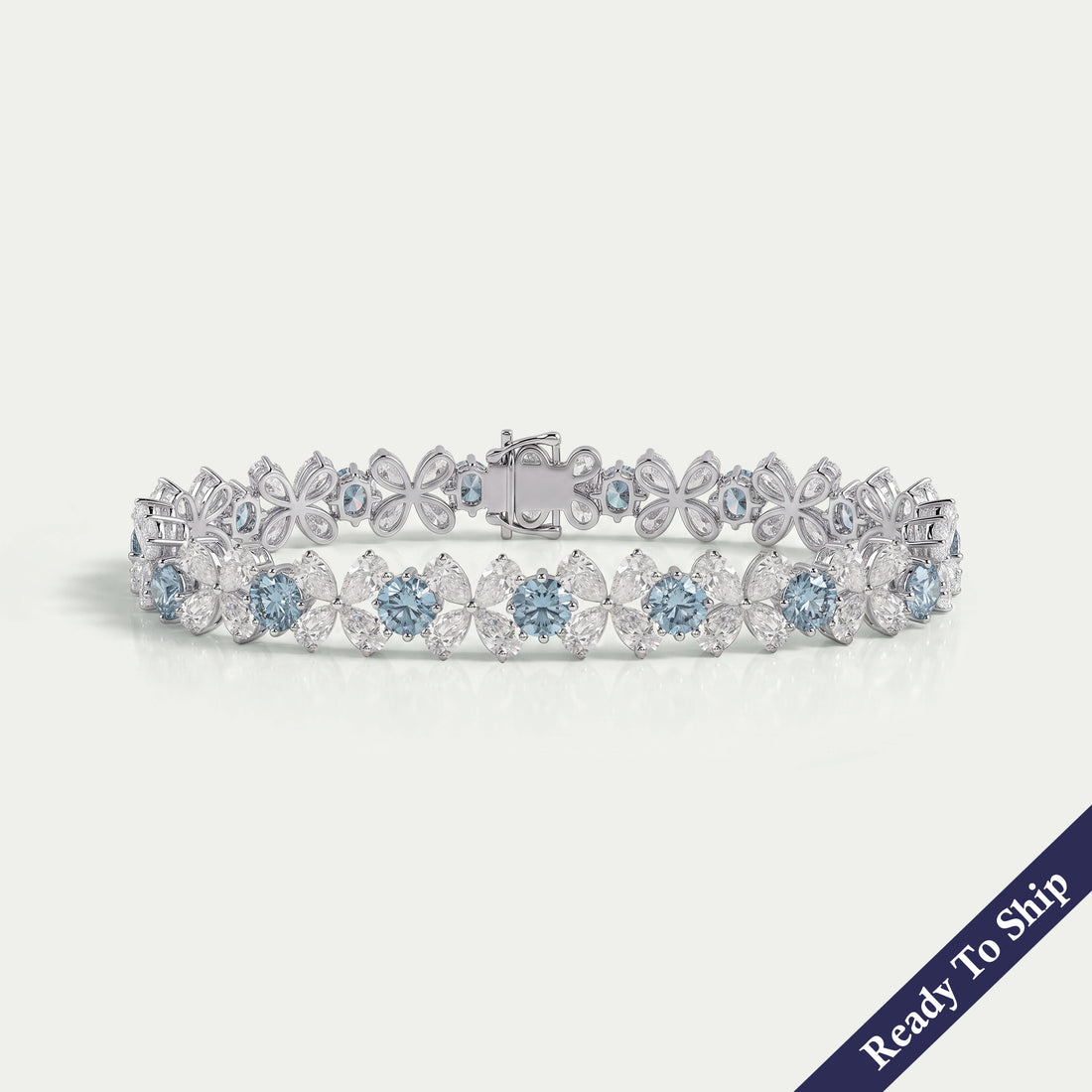 Pear Lab Diamond Flower Shape Bracelet Bracelet