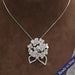 [Flower Shaped Pink Diamond Pendant]-[Ouros Jewels]