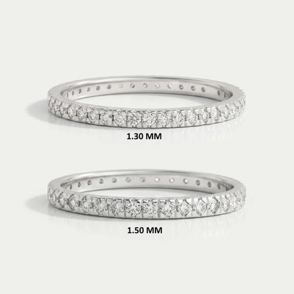 Round Cut Lab Grown Diamond Eternity Band