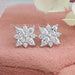 Cluster Diamond Marquise Stud Gold Earrings Earring