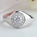 Round Cut Diamond Halo Ring For Men's