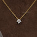Four Stone Round Cut Lab Diamond Pendant Necklaces
