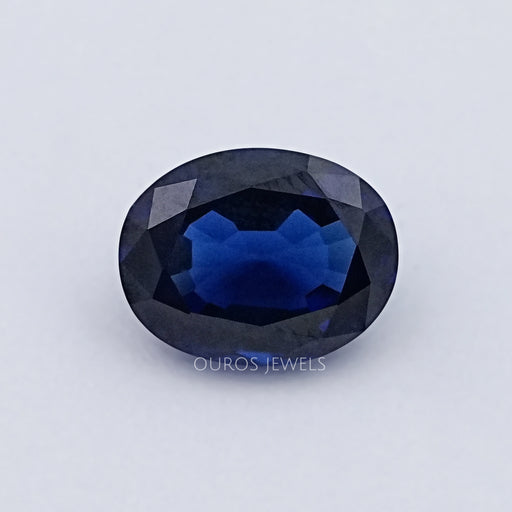 Oval Cut Lab Sapphire Gemstone Loose