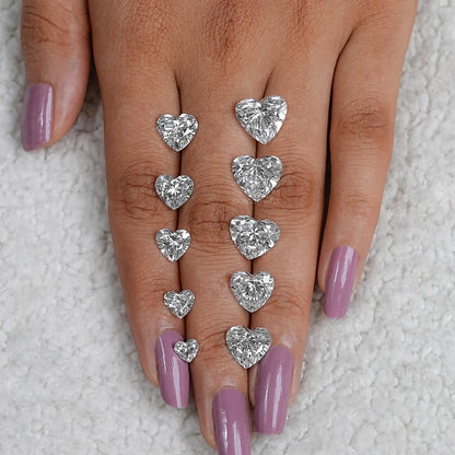 Heart Cut Lab Grown Diamond - Certified Loose