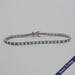 Green Oval Lab Diamond Tennis Bracelet
