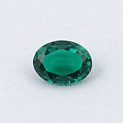 Green Oval Zambian Emerald Gemstone Loose