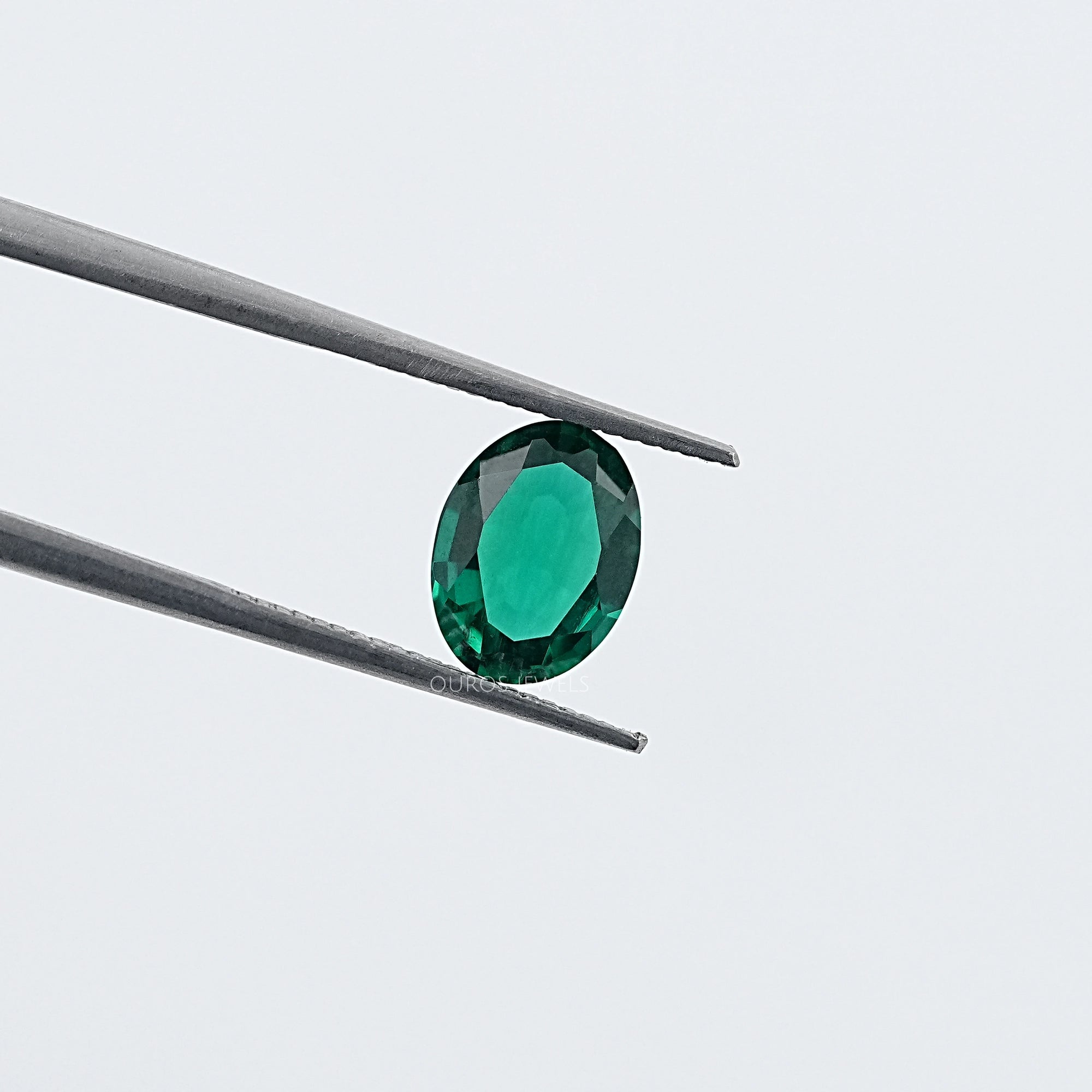 Green Oval Zambian Emerald Gemstone Loose