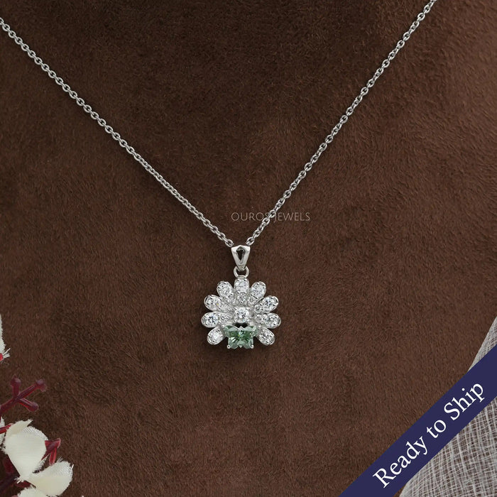 [Green Butterfly Cut Pendant]-[Ouros Jewels]
