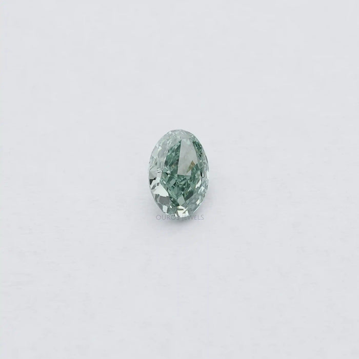 [Green Oval Cut Diamond]-[Ouros Jewels]