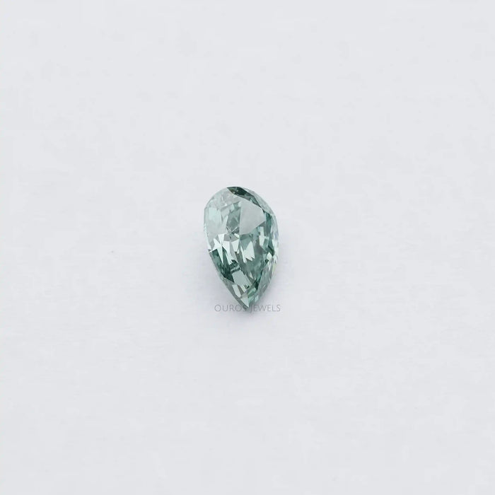 [Green Pear Cut Loose Diamond]-[Ouros Jewels]