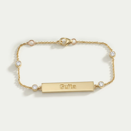 Guita Customize Bar Chain Bracelet Bracelet