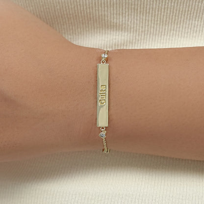 Guita Customize Bar Chain Bracelet