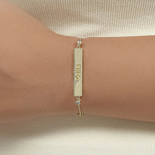 Guita Customize Bar Chain Bracelet