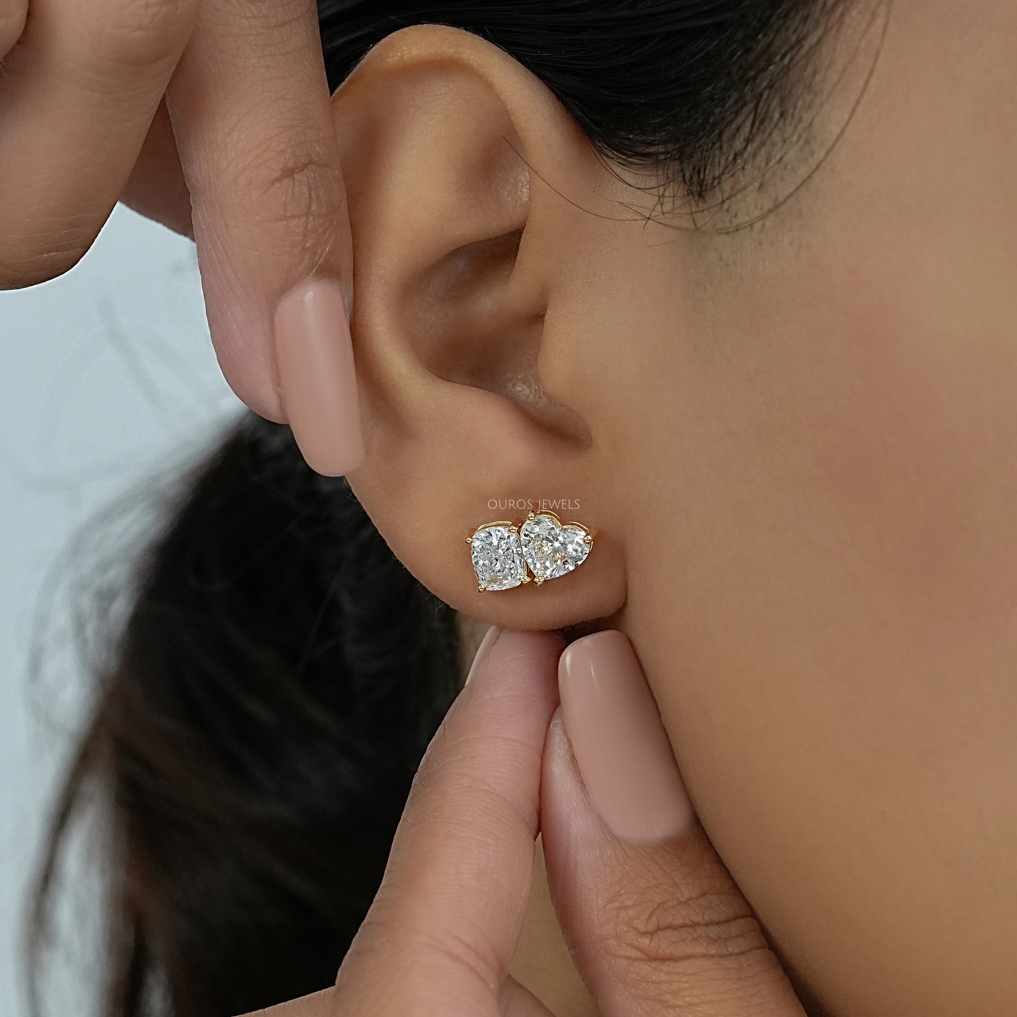 Heart And Cushion Cut Toi Moi Stud Earrings Earrings