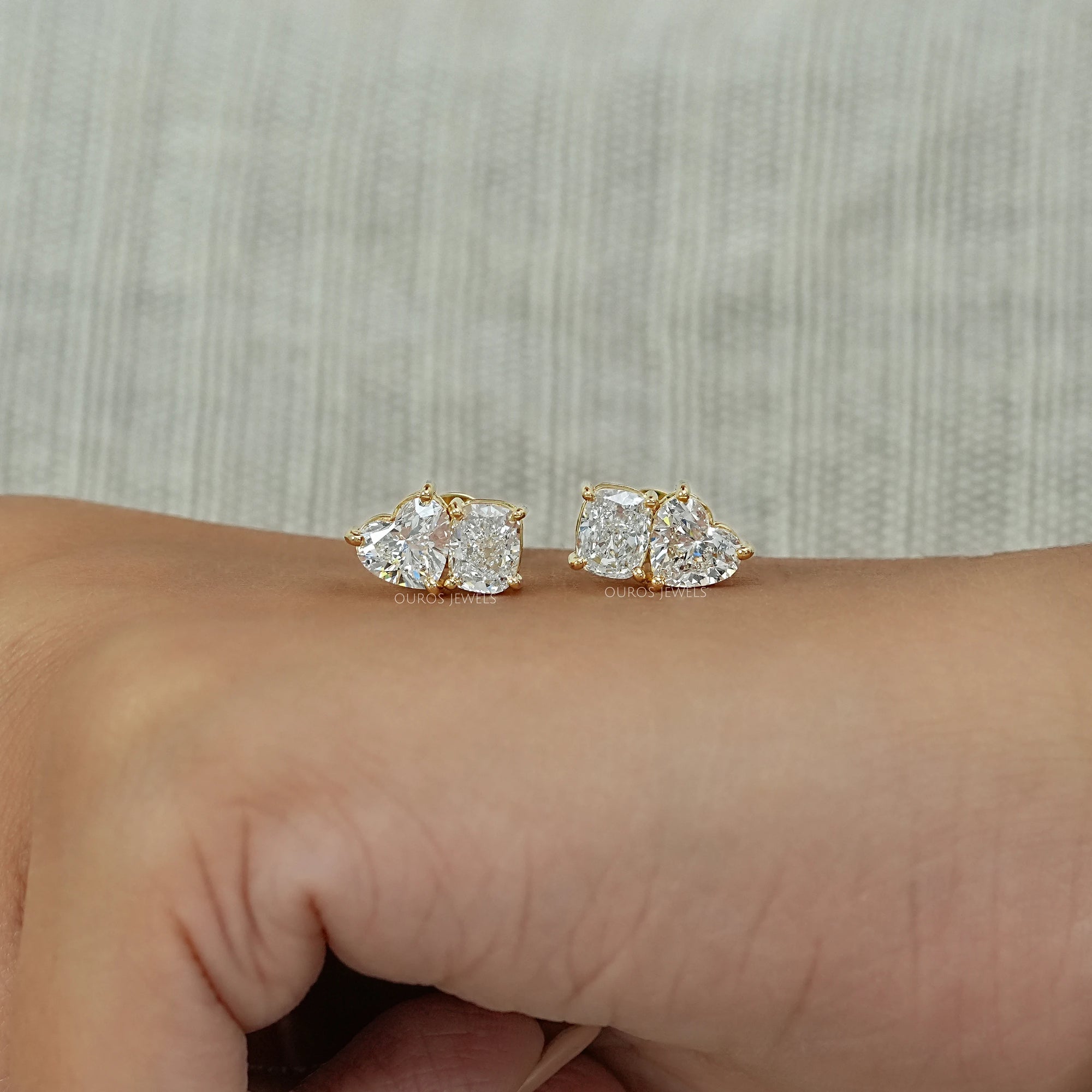 Heart And Cushion Cut Toi Moi Stud Earrings Earrings