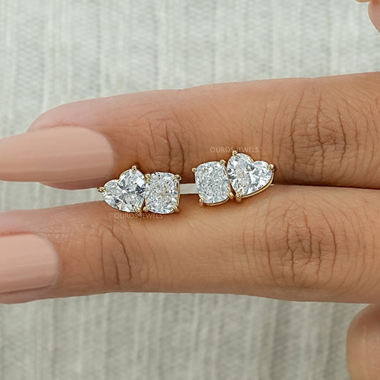 Heart And Cushion Cut Toi Moi Stud Earrings Earrings