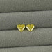 Yellow Heart Lab Grown Diamond Matching Pair Loose