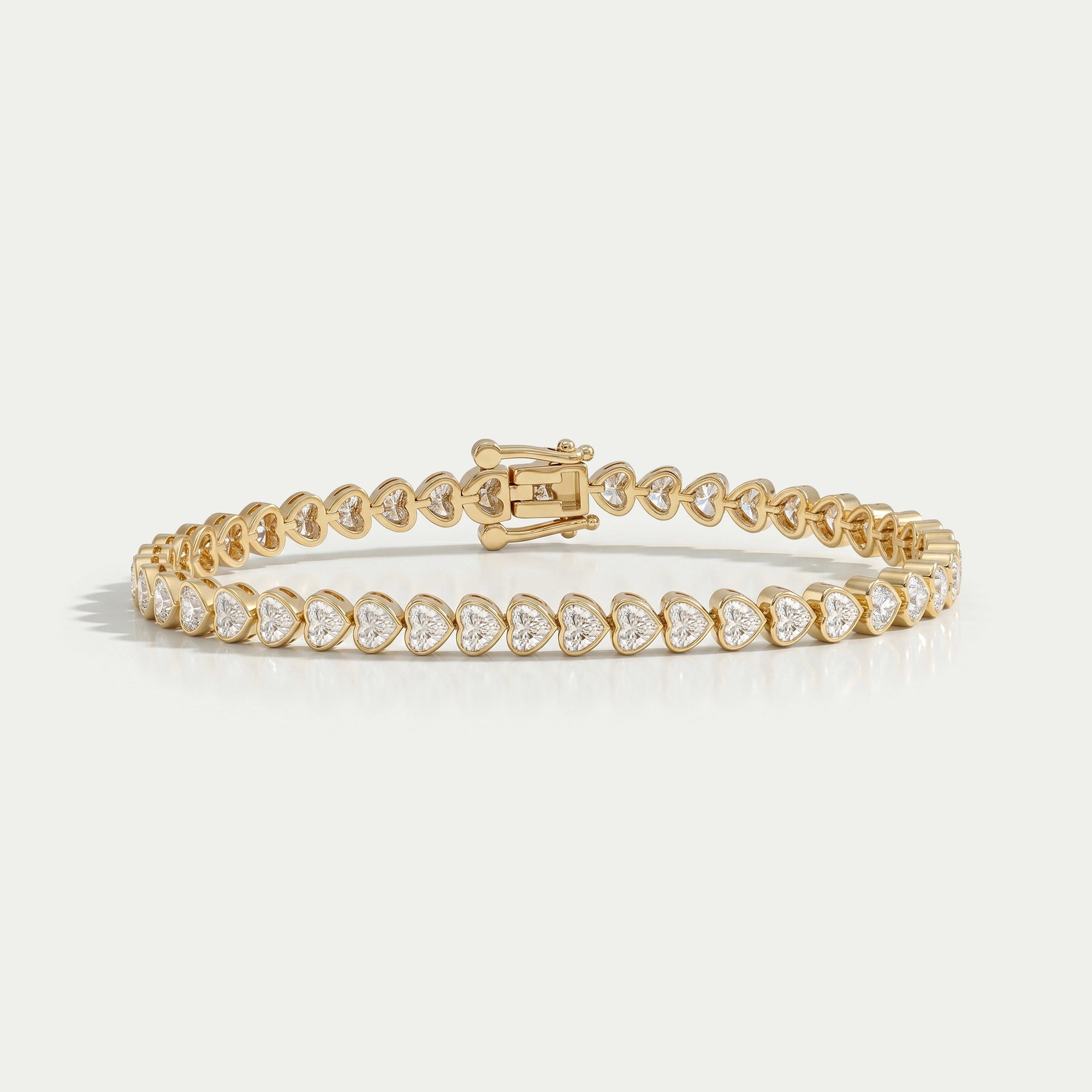 Heart Shape Lab Diamond Bracelet Bracelet