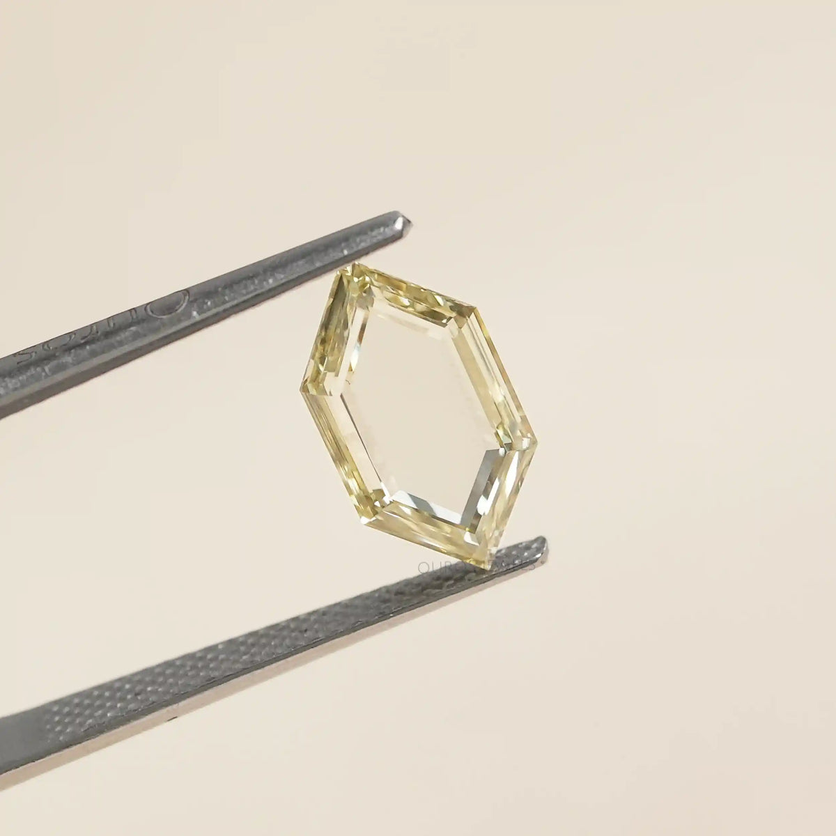 Fancy Yellow Portrait Hexagon Cut Lab Grown Diamond