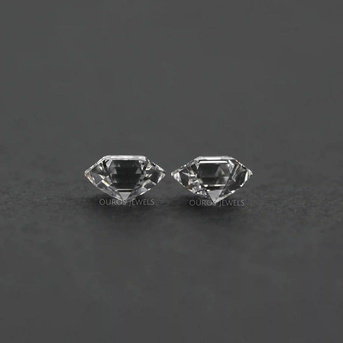 Hexagon Cut Lab Diamond Pair Loose
