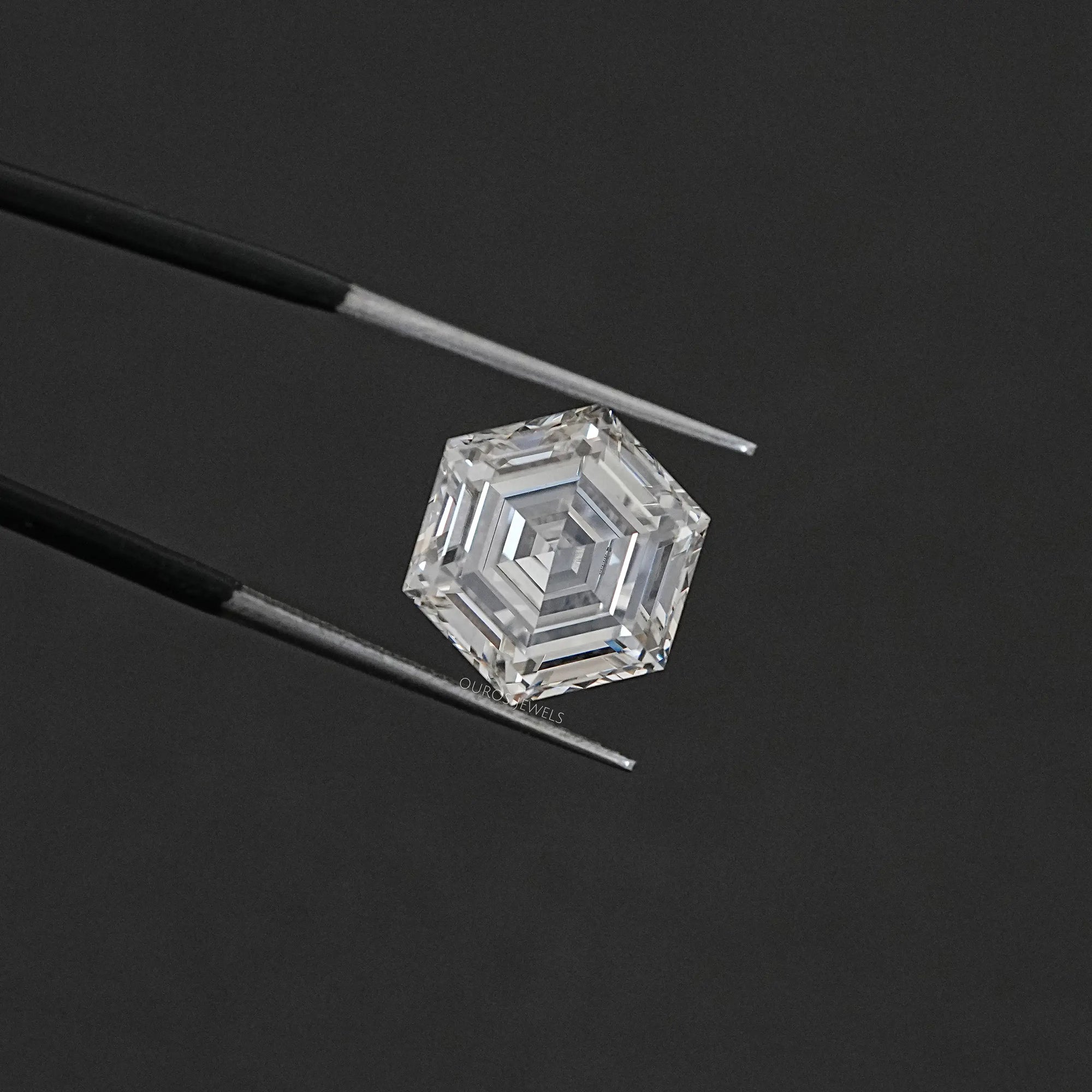Step Cut Hexagonal Lab Antique Loose Diamond